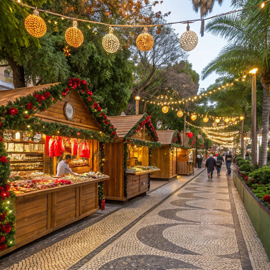 Aldeia de Natal w Funchal: Wioska bożonarodzeniowa z rękodziełem i lokalnymi przysmakami.